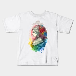 Whimsical Victorian Lady: Pastel Art Print Kids T-Shirt